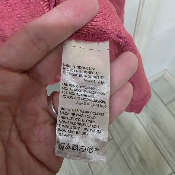 CHICO'S XXL (4) Pink Cotton Modal Open Cardigan Sweater Plus Size Knit Blazer - Picture 4 of 11